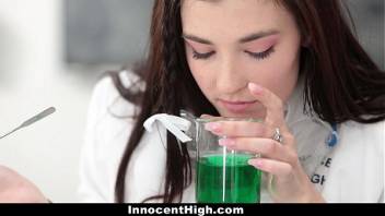 InnocentHigh - Hot Girl (Jenna Reid) Fucked In Chemistry Lab by Teacher